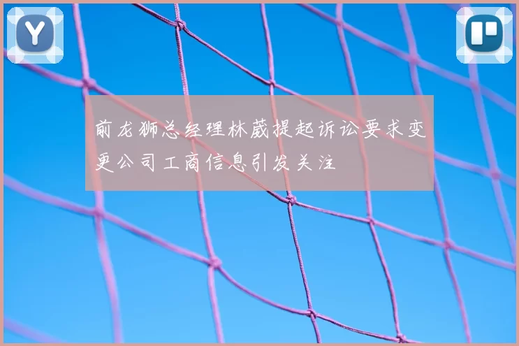 前龙狮总经理林葳提起诉讼要求变更公司工商信息引发关注