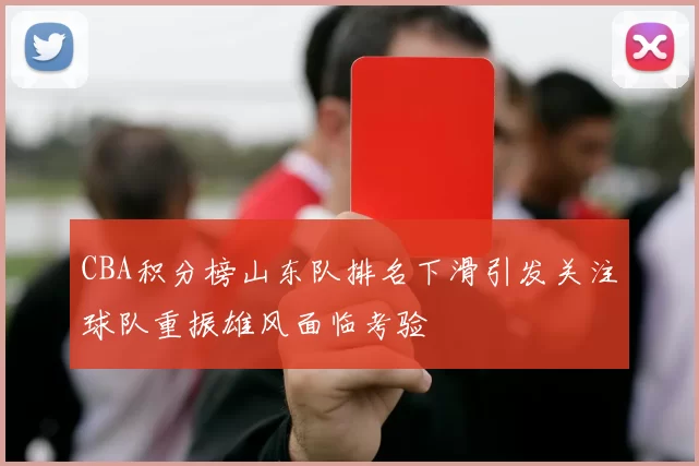 CBA积分榜山东队排名下滑引发关注球队重振雄风面临考验
